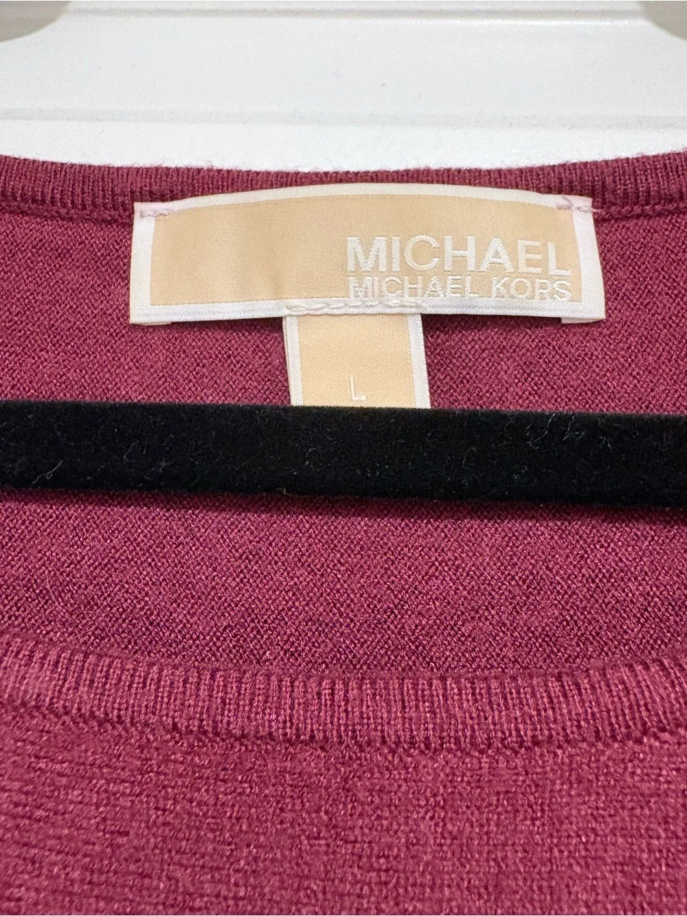 Michael Kors Maroon Crewneck Sweater